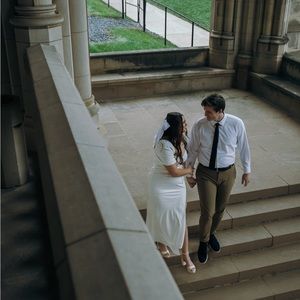 Super pretty white Lulus dress WORN ONCE